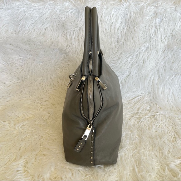 SOLD❗️ Marc Jacobs Paradise Rio Satchel Made in Italy Gray Moto Lambskin Leather - Picture 3 of 12